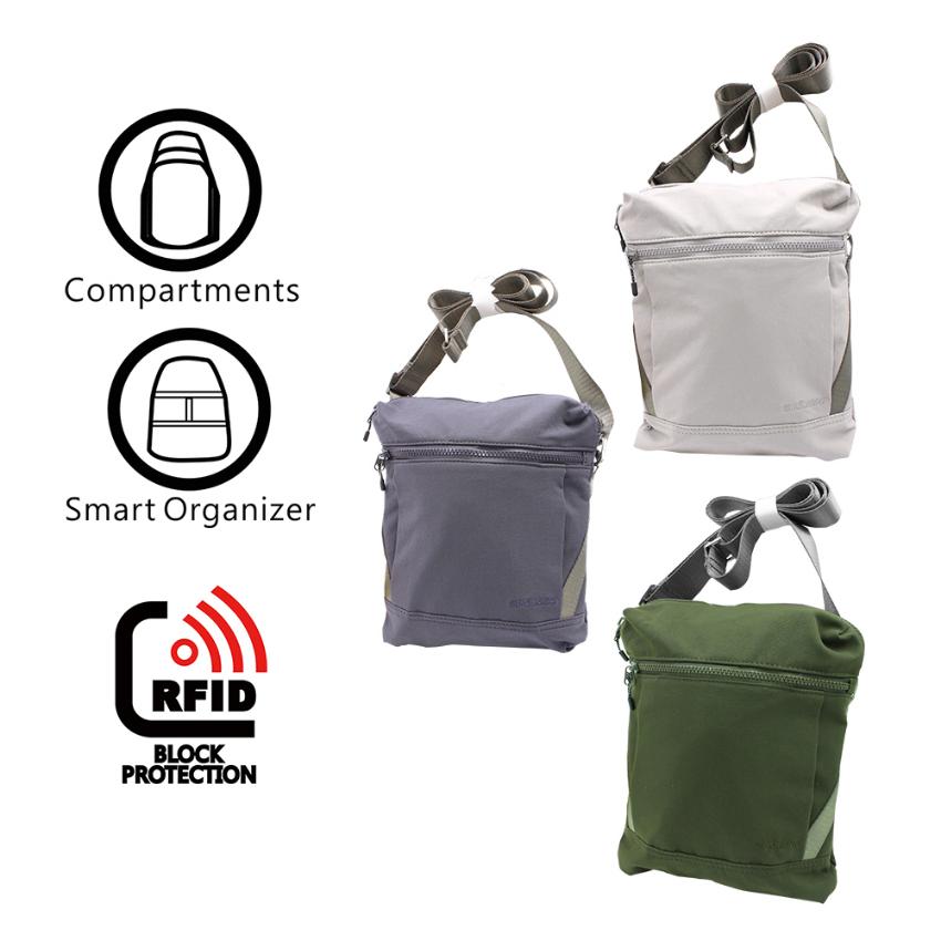 中斜肩袋(可防止資料讀取) RFID PROTECT