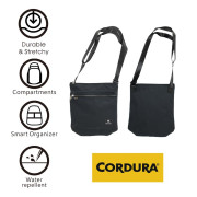 男女通用中斜肩袋 - CORDURA 抗撕裂、耐磨、輕盈、抗水