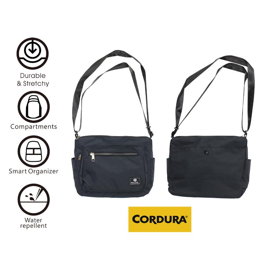 男女通用中斜肩袋 - CORDURA 抗撕裂、耐磨、輕盈、抗水