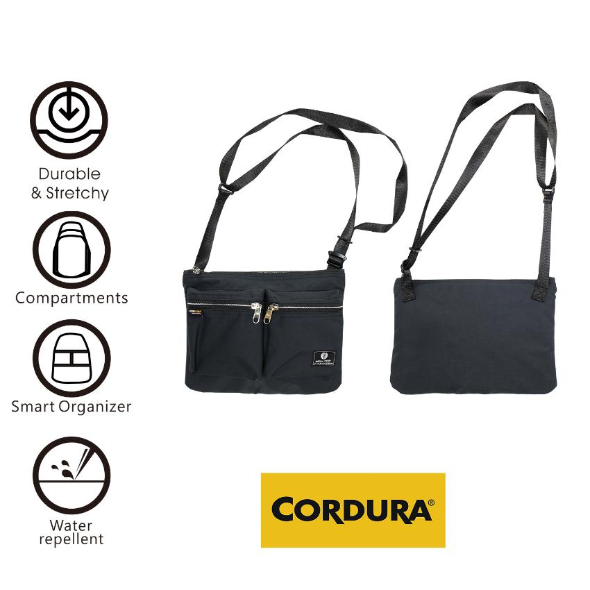 中性細斜肩袋 - CORDURA® 抗撕裂、耐磨、輕盈、抗水